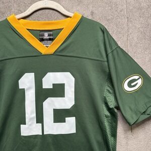 Aaron‎ Rodgers #12 Green Bay Packers Youth XL Jersey NFL Team Apparel Green